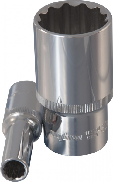 Головка торцевая глубокая 12-гранная 1/2"DR 16 мм 112216 OMBRA