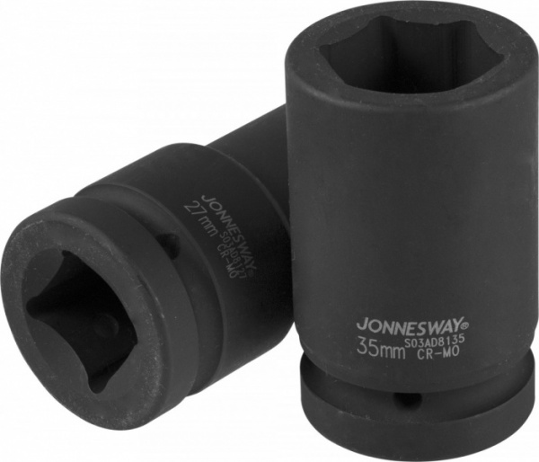 Головка торцевая ударная глубокая 1"DR 34 мм S03AD8134 Jonnesway