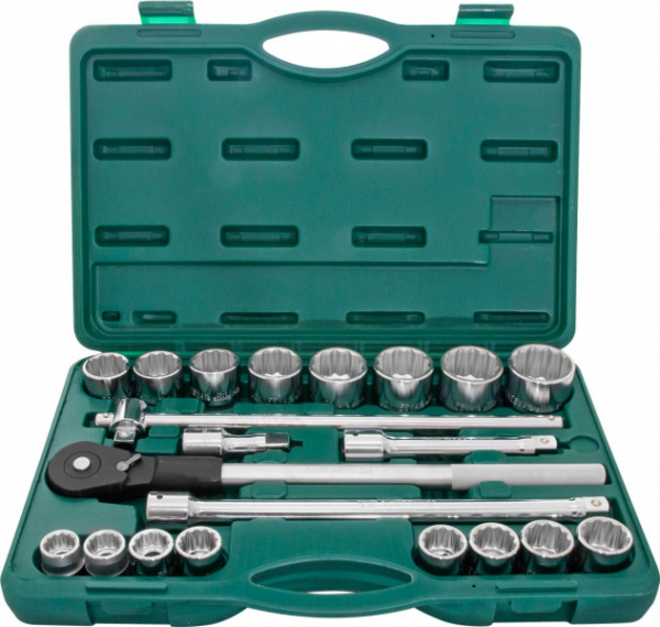 Набор головок торцевых дюймовых 3/4"DR SAE 7/8"-2" 22 предмета S04H6622S (S04H6422S) Jonnesway